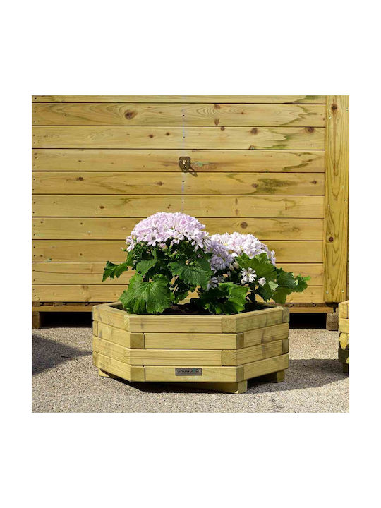 Showood Γλάστρα Ξύλινη Καφέ 65x65x21εκ.
