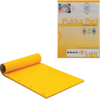 Pukka Notebook Block 100 Sheets A4 Ruled Yellow