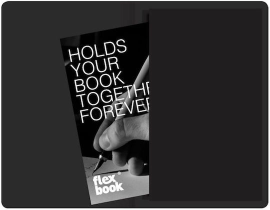 The Writing Fields FlexBook Notebook B5 Ruled with Elastic Black