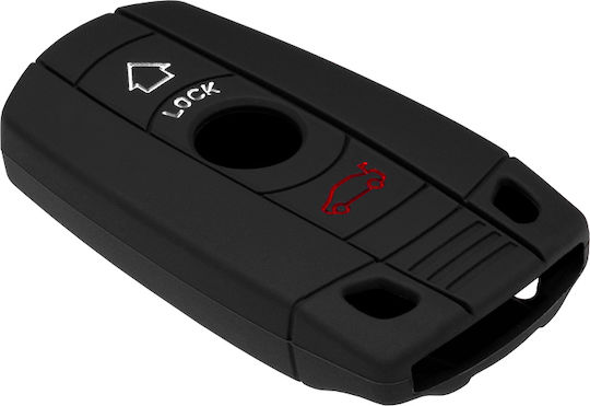Silicone Car Key Cover Case for Bmw Black