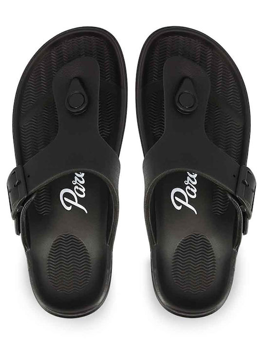 Flip Flops In Sandal Style In Black Colour