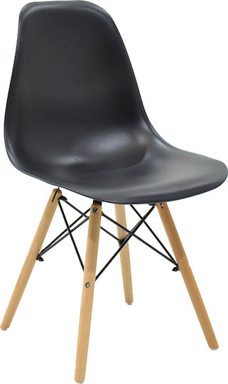 Dining Room Natali / Julita 5pcs Black / Natural 120x80cm