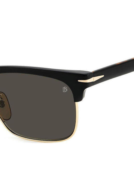 David Beckham Men's Sunglasses with Black Frame and Gray Lens DB 1119/G/S XWY/IR