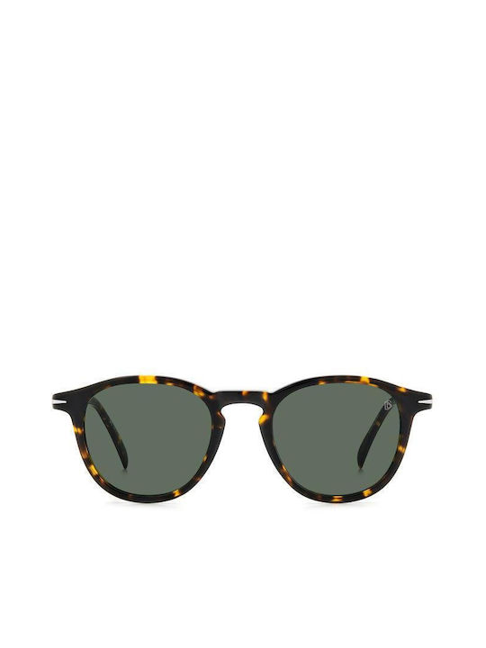 David Beckham Sonnenbrillen mit Braun Schildkröte Rahmen und Grün Linse DB 1114/S 3MA/O7