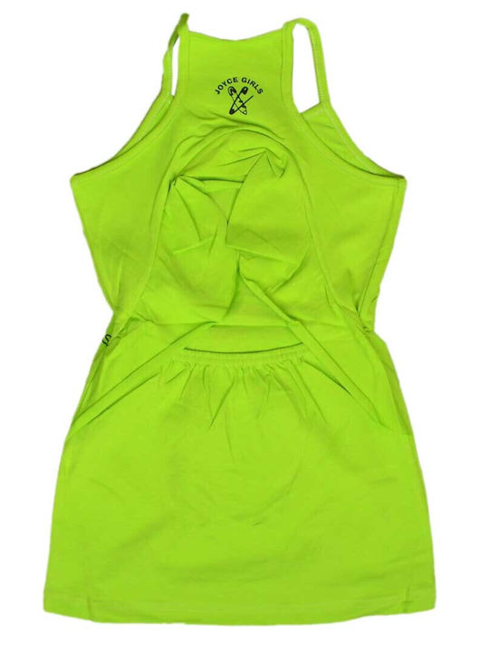 Joyce Love Pin Kids Dress Sleeveless Green