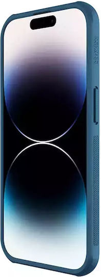 Nillkin Super Frosted Shield Pro Logo Hole Umschlag Rückseite Kunststoff Blau (iPhone 14 Pro Max)