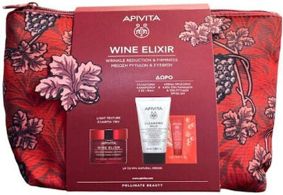 Apivita Wine Elixir Light Cream Σετ Περιποίησης με Κρέμα Προσώπου