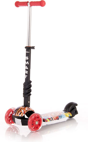 Lorelli Kids Scooter Foldable Smart 2021 3-Wheel with Seat for 3+ years Years Red