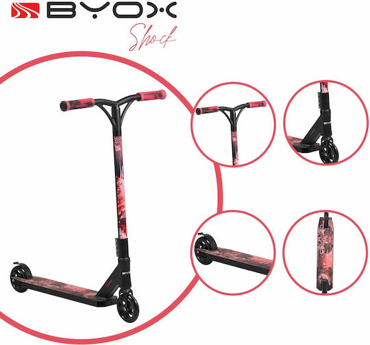Byox Scuter Copii Shock 2 Roți Freestyle pentru 10+ Ani Roșu