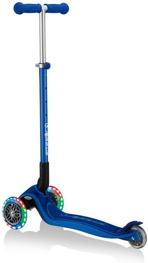 Globber Παιδικό Πατίνι Αναδιπλούμενο Primo Foldable Plus Lights Τρίτροχο για 3+ Ετών Μπλε