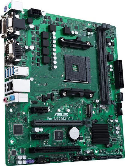 Asus Pro A520M-C II/CSM Motherboard Micro ATX με AMD AM4 Socket 90MB18F0-M0EAYC