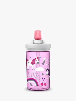 Camelbak Πλαστικό Παγούρι με Καλαμάκι Eddy KIds Unicorn Party 400ml