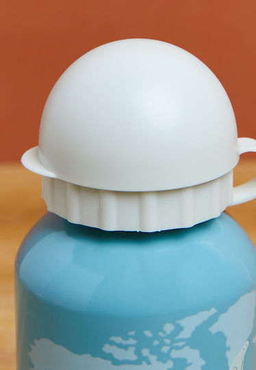Sass & Belle Animals of the World Kids Water Bottle Aluminium Light Blue 300ml
