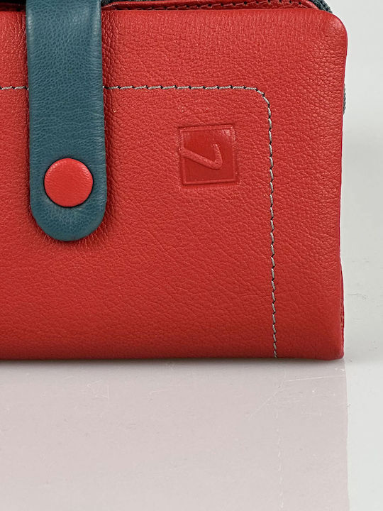 Groß Leder Damen Geldbörse mit RFID Rot