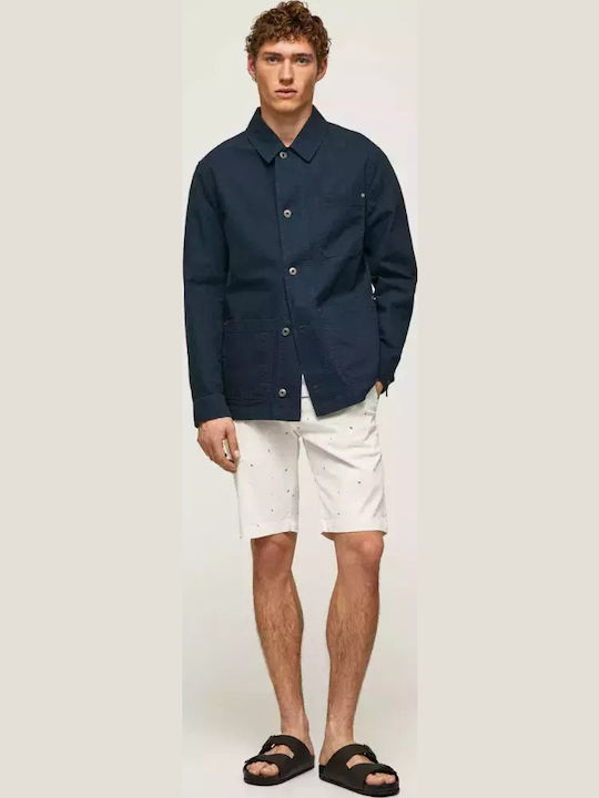 Herrenshorts Jeans Weiß