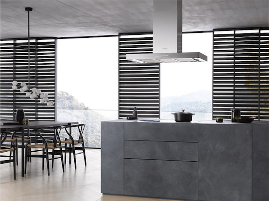 Miele PUR 98 D Απορροφητήρας Νησίδα 90cm Inox