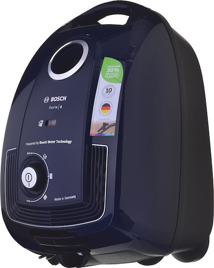 Bosch BGB38BU3H Ηλεκτρική Σκούπα 600W με Σακούλα 4lt Μπλε