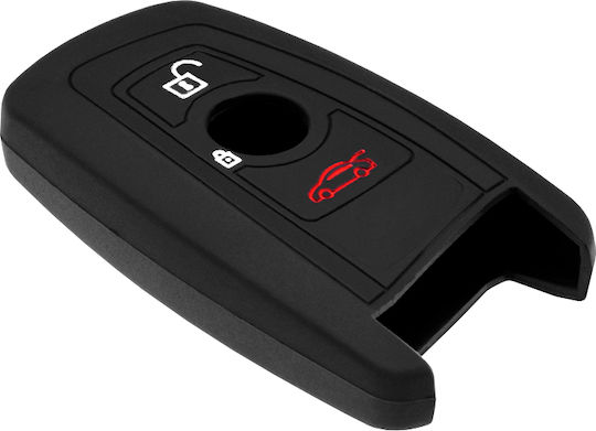 Silicone Car Key Cover Case with 2 Buttons for Bmw Black 129445