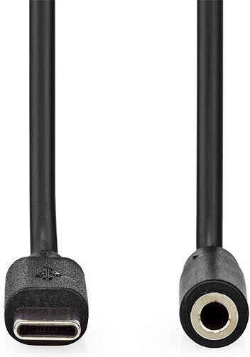 Nedis USB 2.0 Cable USB-C male - 3.5mm female Black 1m (CCGP65960BK10)
