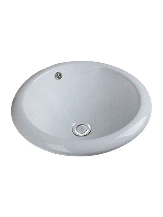 Gloria Minea Undermount Sink Porcelain 40x40x20cm White