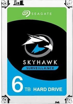 Seagate SkyHawk +Rescue 6TB HDD Σκληρός Δίσκος 3.5" SATA III με 256MB Cache για Desktop / Καταγραφικό