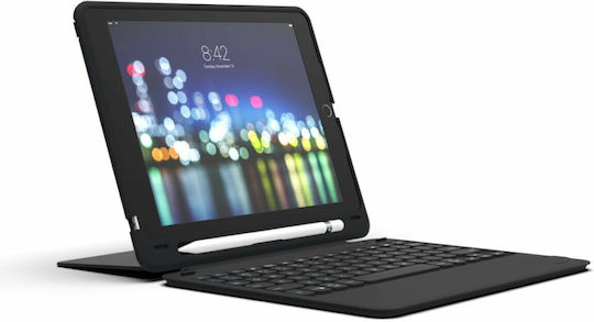 Zagg Slim Book Go UK Layout Flip Cover με Πληκτρολόγιο στα Αγγλικά US Μαύρη (iPad Pro 2020 11")