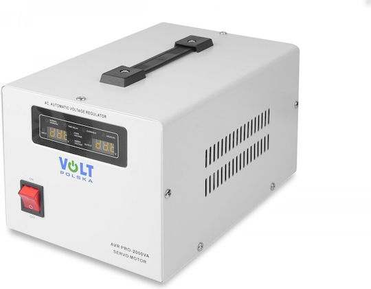 Volt Polska AVR-2000VA Voltage Regulator 2000VA with 2 Sockets Current