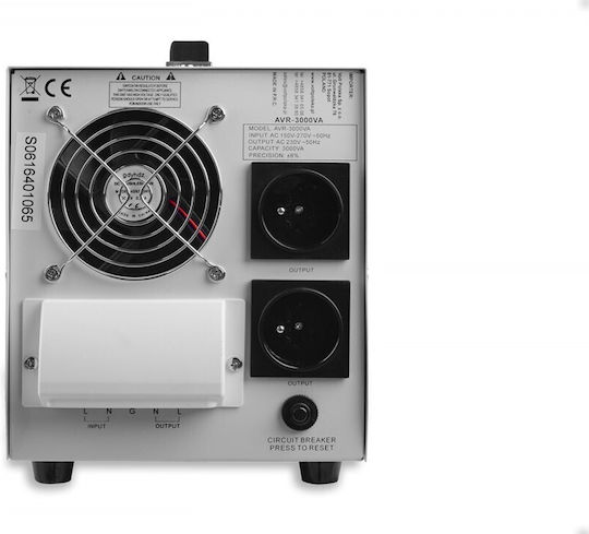 Volt Polska AVR-3000VA Σταθεροποιητής Τάσης με 2 Πρίζες Ρεύματος