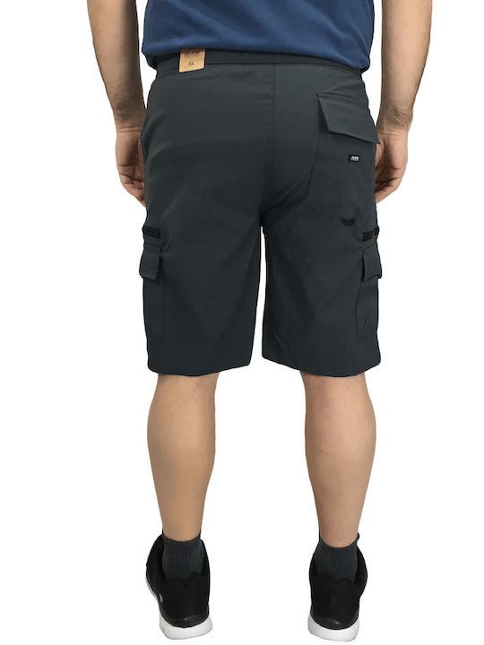 Double Herrenshorts Cargo Gray