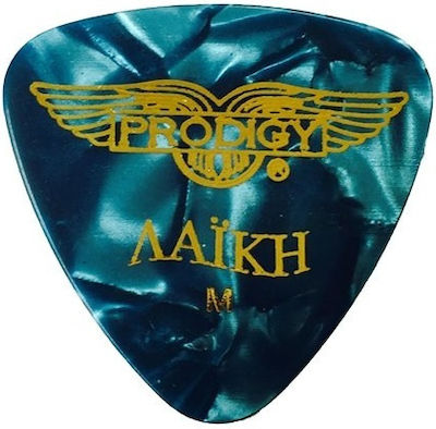 Prodigy Picks für Bouzouki Λαϊκή Medium Türkis Dicke 0.71mm Set 12Stück