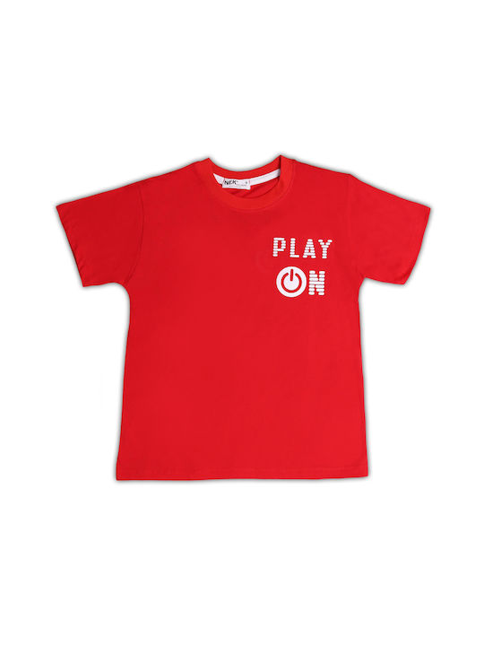 Nek Kids Wear Kinder Set mit Shorts Sommer 2Stück Rot