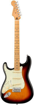 Fender Player Plus Elektrische Gitarre mit Form Stratocaster und SSS Pickup-Anordnung 3-Color Sunburst mit Hülle
