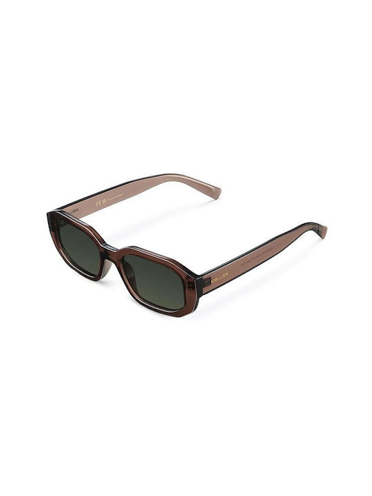 Meller Kessie Sunglasses with Sepia Olive Plastic Frame and Green Polarized Lens KES3-SEPIAOLI