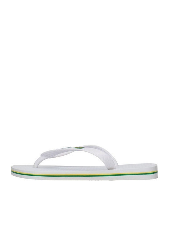Classica Brazil Σαγιονάρες σε Λευκό Χρώμα 80408-22277 780-18308/WHITE