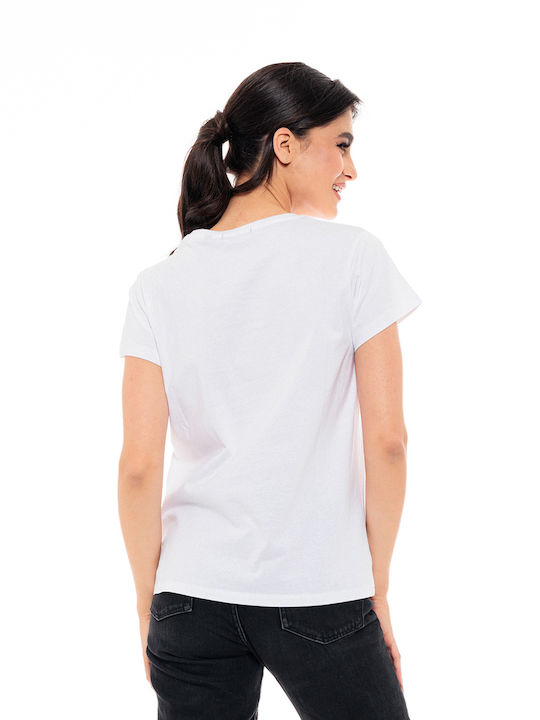 Splendid Damen T-Shirt Weiß