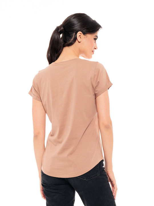 Splendid Women's T-shirt Beige