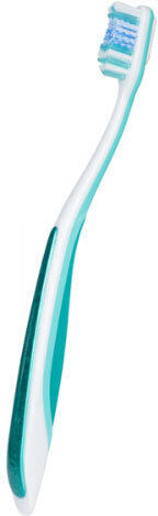 Jordan Shiny White Toothbrush Medium Light Blue