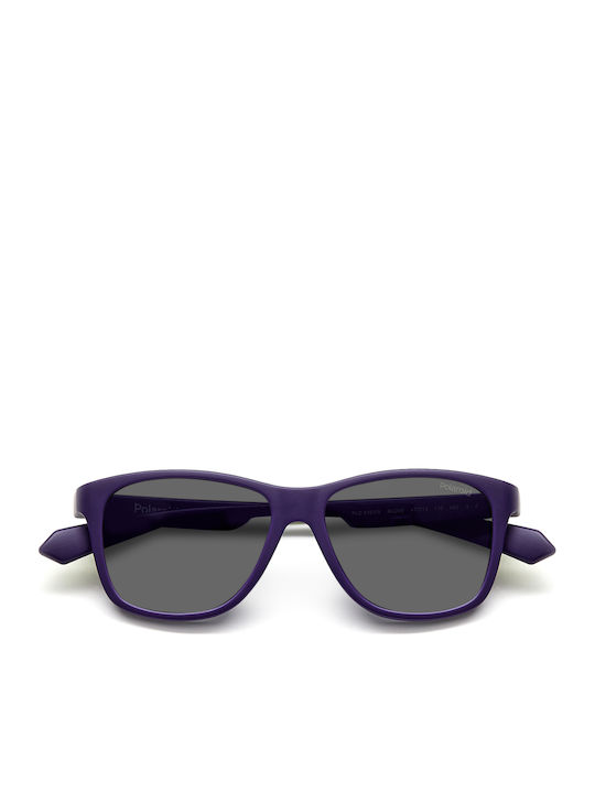 Polaroid Τετράγωνα Παιδικά Γυαλιά Ηλίου με Polarized Φακό Μπλε