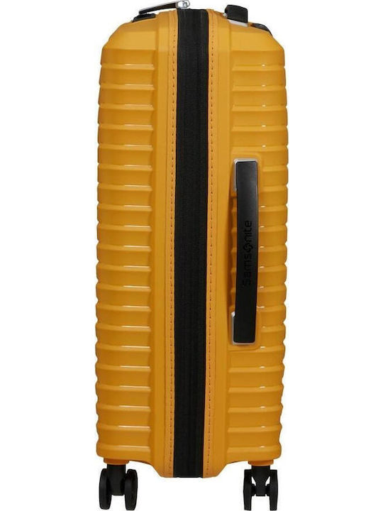 Samsonite Upscape Cabin Hard Yellow Suitcase With 4 Wheels Height 55cm