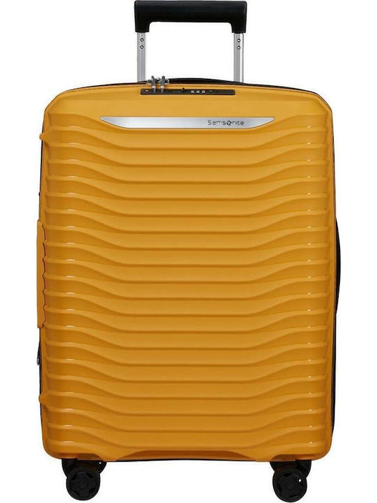 Samsonite Upscape Cabin Hard Yellow Suitcase With 4 Wheels Height 55cm