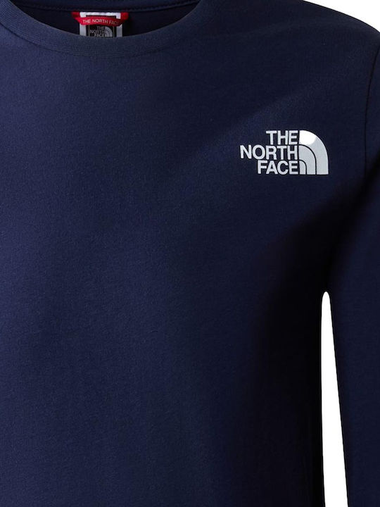 The North Face Kinderhemd Langarm Marineblau