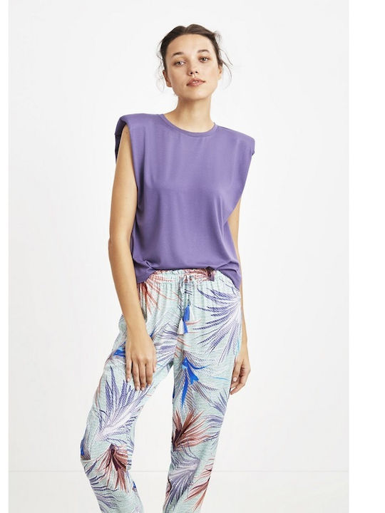 Catherine's Vară Set pijama femei Liliac