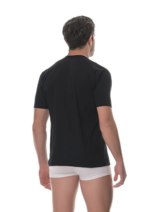 Lido Underwear 480 Men's Short Sleeve Undershirt Black