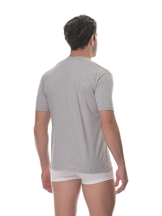 Lido Underwear 480 Men's Short Sleeve Undershirt Gray