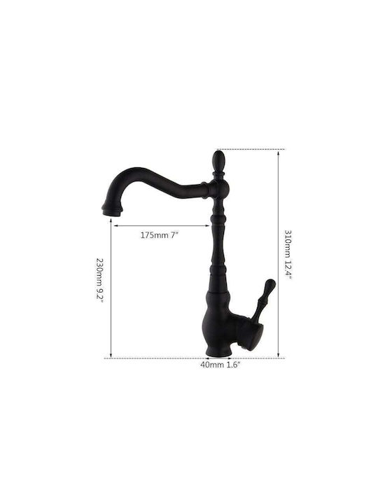 Tall Kitchen Faucet Counter Black