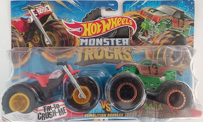 Hot Wheels Demolition Doubles Tri To Crush-Me VS Baja Buster Car Set 1:64 Crush-Me VS Baja Buster for 3++ Years