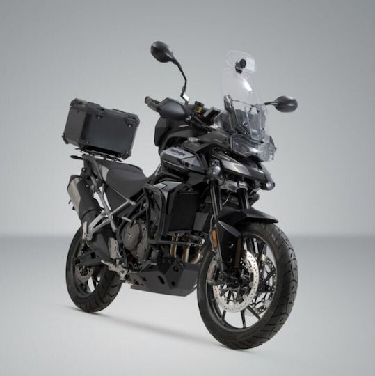 SW-Motech Μπαγκαζιέρα Μοτοσυκλέτας Αλουμινίου Tiger 900 GT/Rally/Pro 38lt Μαύρη