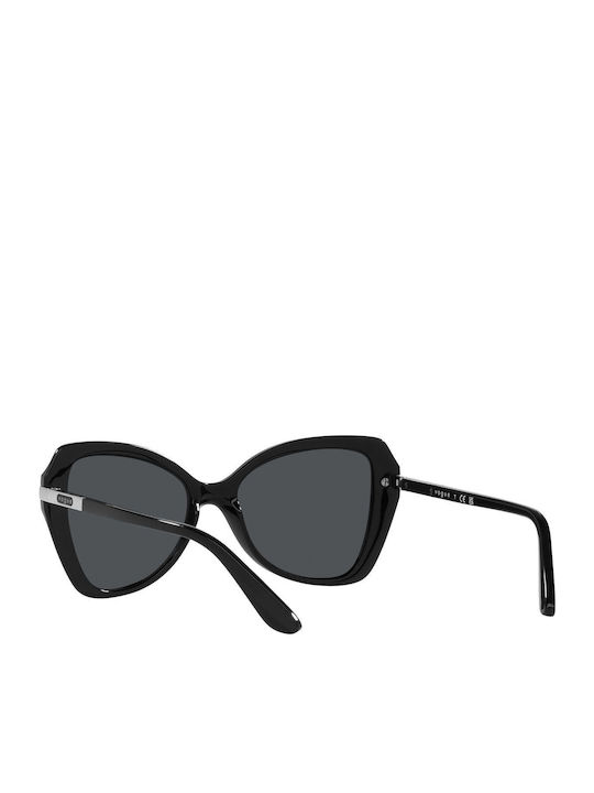 Vogue Feminini Ochelari de soare cu Negru Cadru și Gri Lentilă VO5479S W44/87
