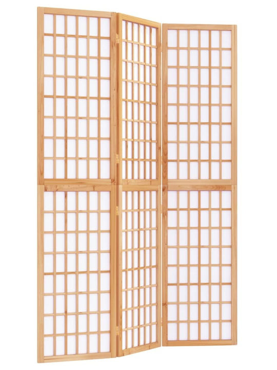 vidaXL Ιαπωνικού Στιλ Διακοσμητικό Παραβάν από Καμβά με 3 Φύλλα 120x170cm