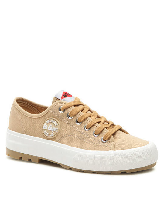 Lee Cooper Γυναικεία Sneakers Μπεζ